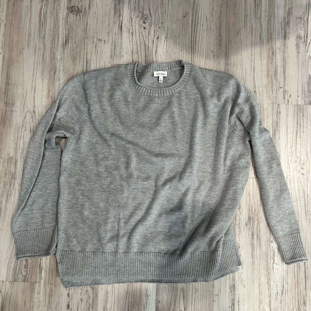 Ella Moss Heather Gray Knit Top